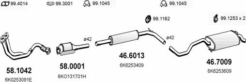 ASSO ART2321 - Impianto gas scarico autozon.pro