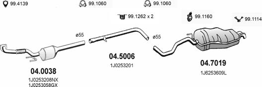 ASSO ART2376 - Impianto gas scarico autozon.pro