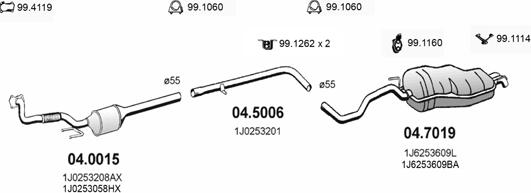 ASSO ART2377 - Impianto gas scarico autozon.pro