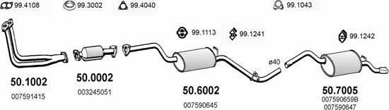 ASSO ART2256 - Impianto gas scarico autozon.pro