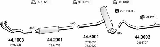 ASSO ART2251 - Impianto gas scarico autozon.pro