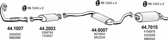 ASSO ART2225 - Impianto gas scarico autozon.pro