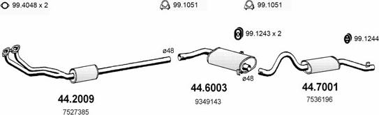 ASSO ART2222 - Impianto gas scarico autozon.pro