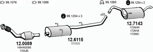 ASSO ART2791 - Impianto gas scarico autozon.pro