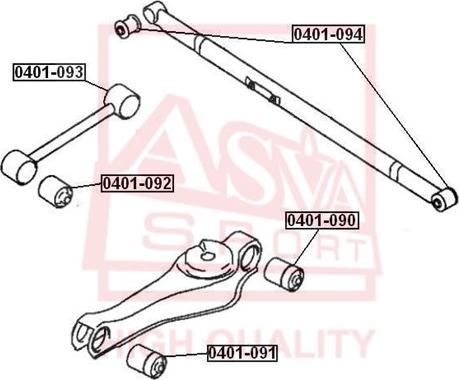 ASVA 0401-094 - Supporto, Braccio oscillante autozon.pro