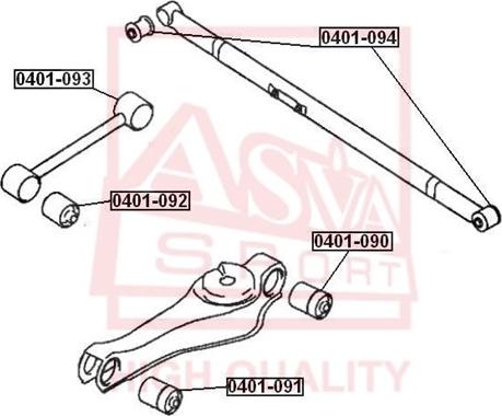 ASVA 0401-093 - Supporto, Braccio oscillante autozon.pro