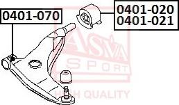 ASVA 0401-020 - Supporto, Braccio oscillante autozon.pro