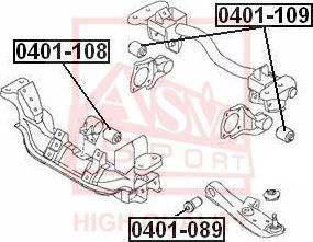 ASVA 0401-109 - Supporto, Braccio oscillante autozon.pro