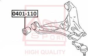 ASVA 0401-110 - Supporto, Braccio oscillante autozon.pro