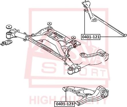 ASVA 0401-123 - Supporto, Braccio oscillante autozon.pro