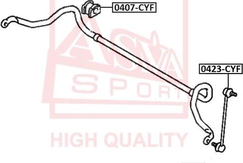 ASVA 0423-CYF - Asta / Puntone, Stabilizzatore autozon.pro