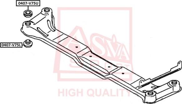 ASVA 0407-V75L - Bronzina cuscinetto, Barra stabilizzatrice autozon.pro