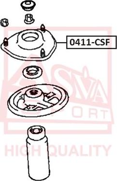 ASVA 0411-CSF - Supporto ammortizzatore a molla autozon.pro