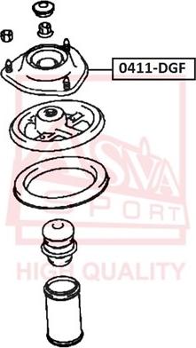 ASVA 0411-DGF - Supporto ammortizzatore a molla autozon.pro