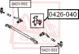 ASVA 0426-040 - Leva comando sterzo autozon.pro