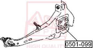 ASVA 0501-099 - Supporto, Braccio oscillante autozon.pro