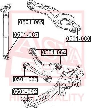 ASVA 0501-065 - Supporto, Braccio oscillante autozon.pro