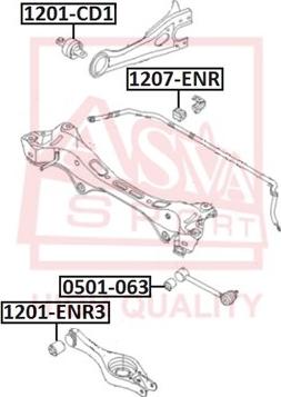 ASVA 0501-063 - Supporto, Braccio oscillante autozon.pro