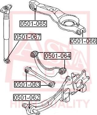 ASVA 0501-062 - Supporto, Braccio oscillante autozon.pro