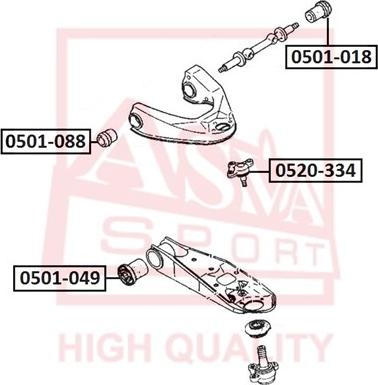 ASVA 0520-334 - Giunto di supporto / guida autozon.pro