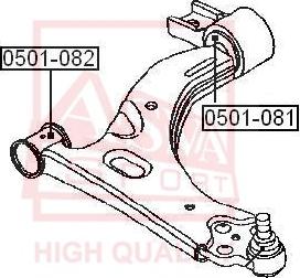 ASVA 0501-081 - Supporto, Braccio oscillante autozon.pro