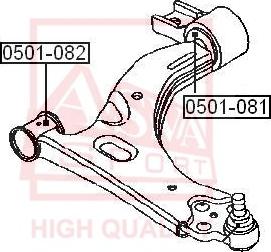 ASVA 0501-082 - Supporto, Braccio oscillante autozon.pro