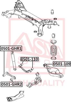 ASVA 0501-GHR2 - Supporto, Braccio oscillante autozon.pro