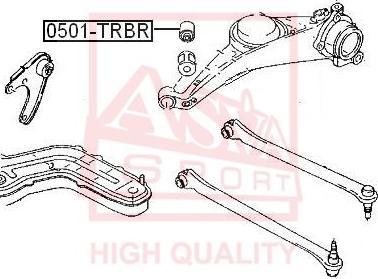 ASVA 0501-TRBR - Supporto, Braccio oscillante autozon.pro