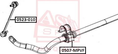 ASVA 0523-010 - Asta / Puntone, Stabilizzatore autozon.pro