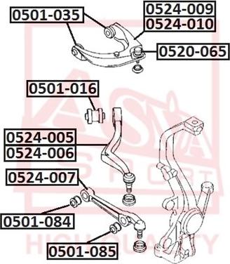 ASVA 0520-065 - Giunto di supporto / guida autozon.pro