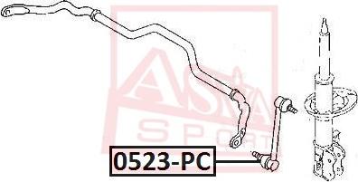 ASVA 0523-PC - Asta / Puntone, Stabilizzatore autozon.pro