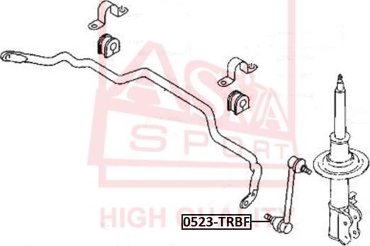 ASVA 0523-TRBF - Asta / Puntone, Stabilizzatore autozon.pro