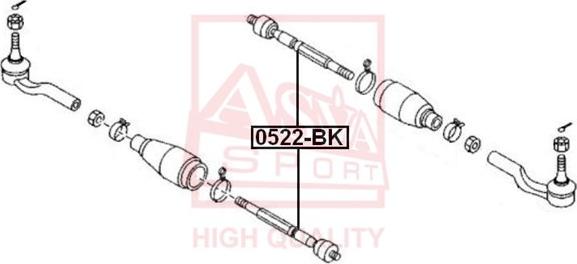 ASVA 0522-BK - Giunto assiale, Asta trasversale autozon.pro