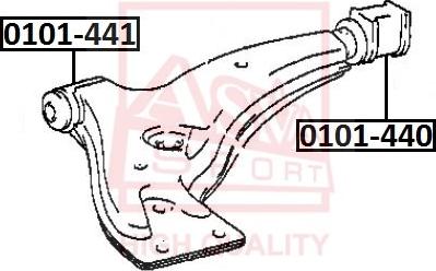 ASVA 0101-441 - Supporto, Braccio oscillante autozon.pro