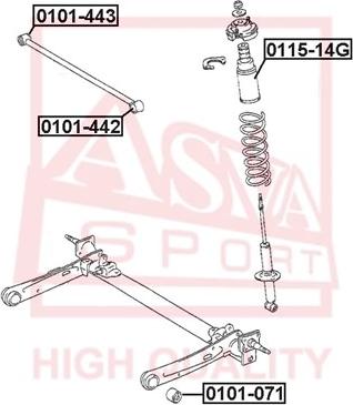 ASVA 0101-443 - Supporto, Braccio oscillante autozon.pro