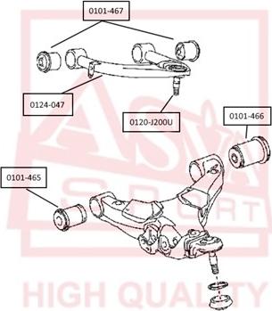 ASVA 0120-J200U - Giunto di supporto / guida autozon.pro