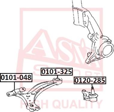 ASVA 0101-048 - Supporto, Braccio oscillante autozon.pro