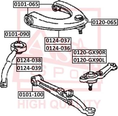 ASVA 0120-065 - Giunto di supporto / guida autozon.pro