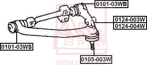 ASVA 0101-03WB - Supporto, Braccio oscillante autozon.pro