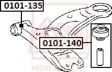 ASVA 0101-140 - Supporto, Braccio oscillante autozon.pro