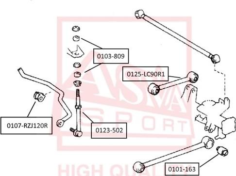 ASVA 0101-163 - Supporto, Braccio oscillante autozon.pro