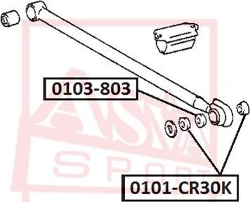 ASVA 0103-803 - Supporto ammortizzatore a molla autozon.pro