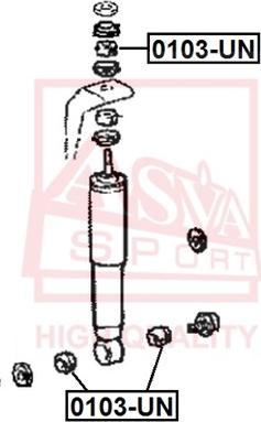 ASVA 0103-UN - Supporto ammortizzatore a molla autozon.pro