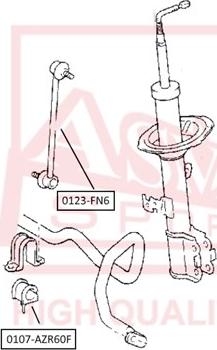 ASVA 0123-FN6 - Asta / Puntone, Stabilizzatore autozon.pro