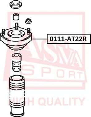 ASVA 0111-AT22R - Supporto ammortizzatore a molla autozon.pro