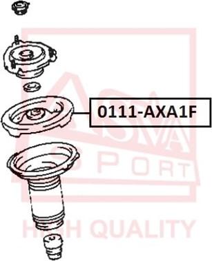 ASVA 0111-AXA1F - Supporto ammortizzatore a molla autozon.pro