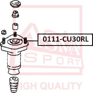 ASVA 0111-CU30RL - Supporto ammortizzatore a molla autozon.pro