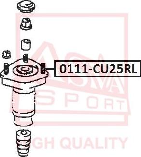 ASVA 0111-CU25RL - Supporto ammortizzatore a molla autozon.pro