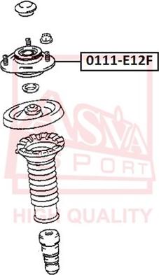 ASVA 0111-E12F - Supporto ammortizzatore a molla autozon.pro