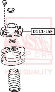 ASVA 0111-L5F - Supporto ammortizzatore a molla autozon.pro